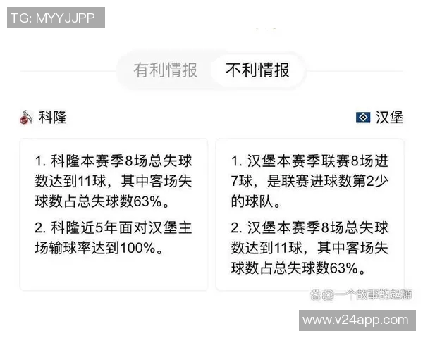 汉堡主场惨遭科隆逆袭，遭遇两连败厄运难挡
